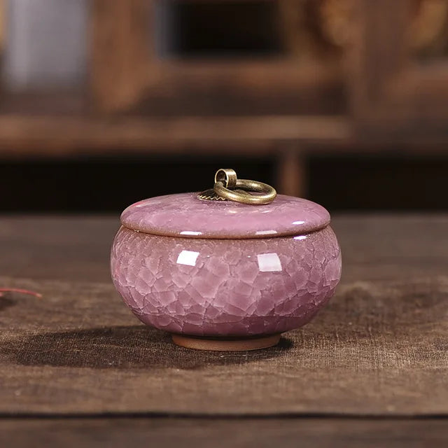 Ceramics Ash Urn Sealed Cremation Funeral Ashes Keepsake Small Animals Pet Dog Cat Memorial Suitable Home Fireplaces Burial