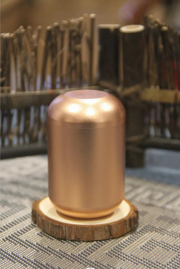 Aluminum Pet Urn for Dogs, Mini Funeral Urn for Ashes, Sealed Storage Box, 3.5x7.5cm