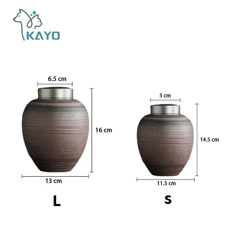 Japanese Wabi-Sabi Style Pet Urn