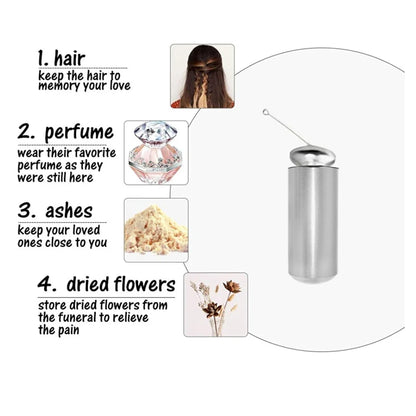 Ashes Urn Necklace – Stainless Steel Paw Pendant