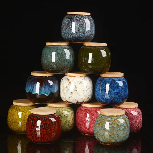 Small Ceramic Pet Urn 8x7cm Moisture-Proof Cremation Ashes Keepsake