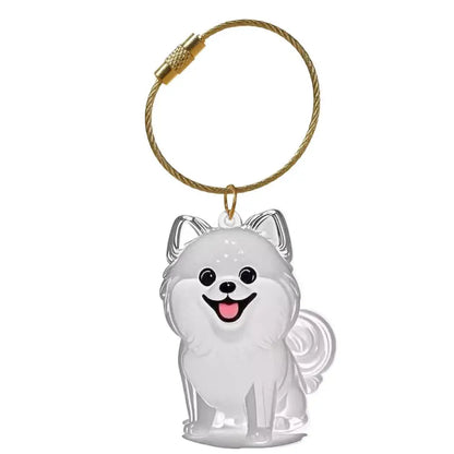 Dog Hair Memorial Keepsake Pendant Transparent Keychain