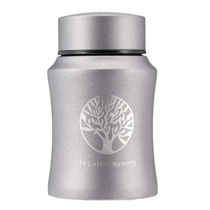 Stainless Steel Pet Urn Cremation Ashes Keepsake for Dogs, Cats, and Small Animals