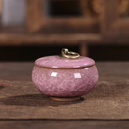 Ceramics Ash Urn Sealed Cremation Funeral Ashes Keepsake Small Animals Pet Dog Cat Memorial Suitable Home Fireplaces Burial