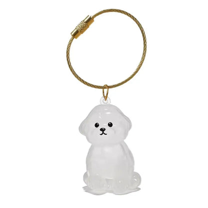 Dog Hair Memorial Keepsake Pendant Transparent Keychain