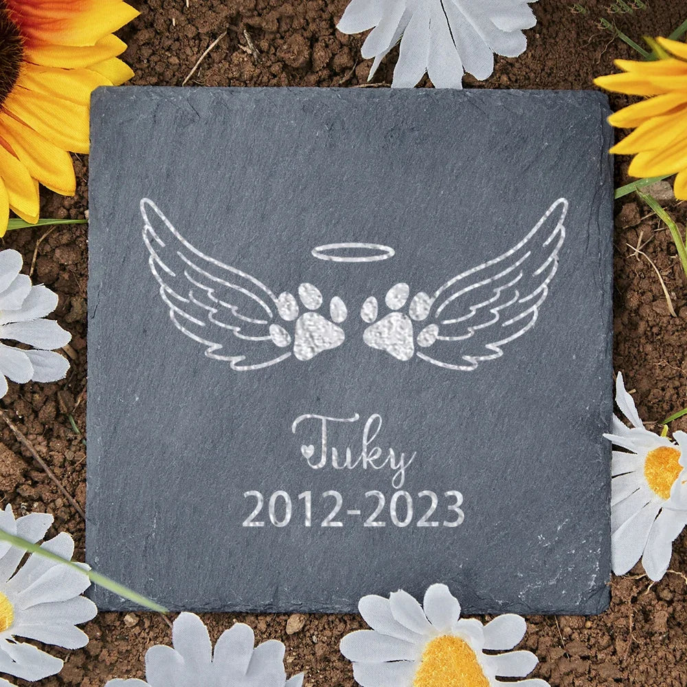 Personalised Pet Memorial Stone with Custom Dog Name