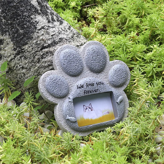 Pet Dog Tombstone Creative Resin Simulation Memorial Stone Cat Small Animal Sacrifice Monument Pet Monument Craft Ornaments