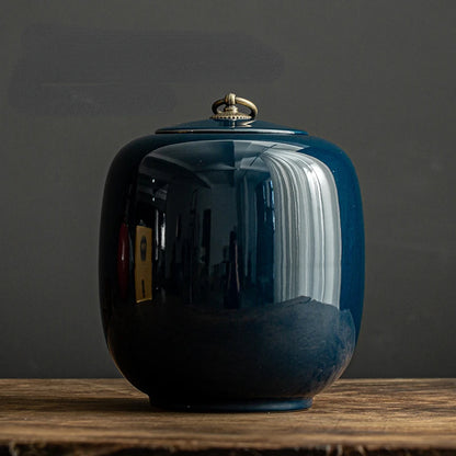 Large Size Pet Urn Scolossal Cremation Ceramic Urns, Dog Ashes Container, Bucket Storage, Porcelain Material, Funeral Containers