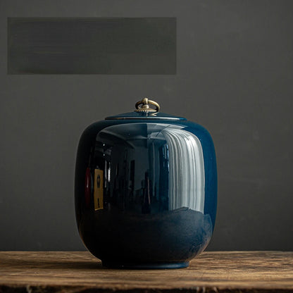 Large Size Pet Urn Scolossal Cremation Ceramic Urns, Dog Ashes Container, Bucket Storage, Porcelain Material, Funeral Containers