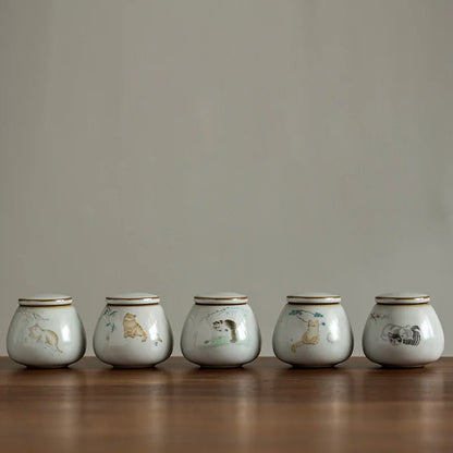 Pet Urn Sealed Cremation Funeral Ashes Keepsake Small Animals Dog Cat Memorial Suitable Home Fireplaces Burial