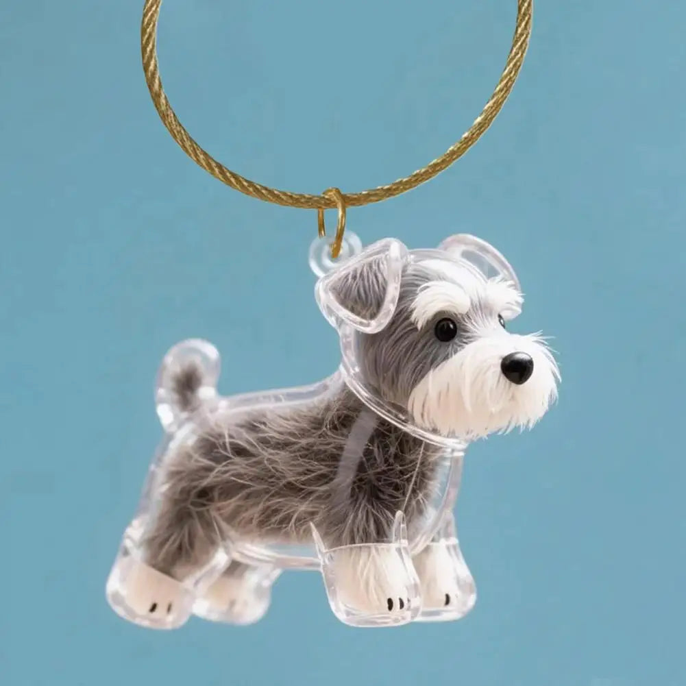 Dog Hair Memorial Keepsake Pendant Transparent Keychain