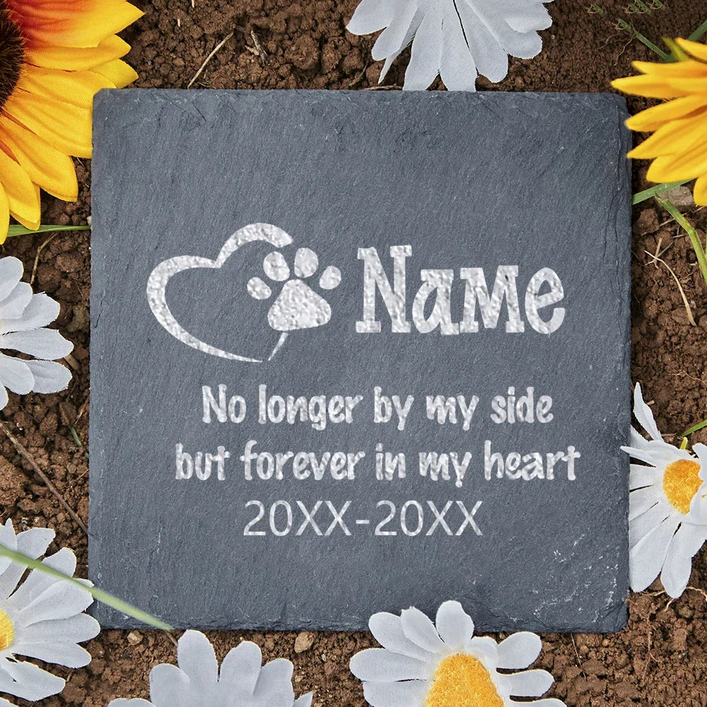 Personalised Pet Memorial Stone with Custom Dog Name
