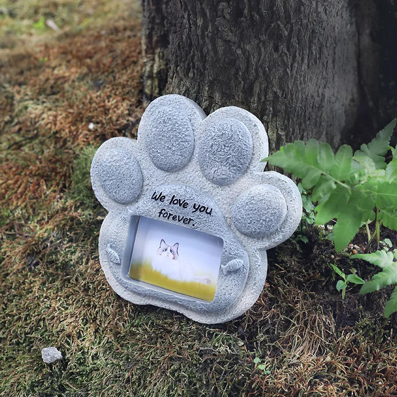 Resin Pet Memorial Stone for Dog, Cat, and Small Animals