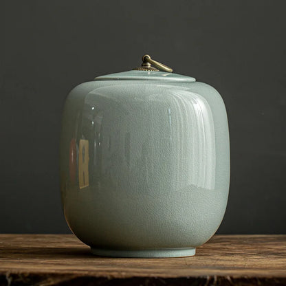 Large Size Pet Urn Scolossal Cremation Ceramic Urns, Dog Ashes Container, Bucket Storage, Porcelain Material, Funeral Containers