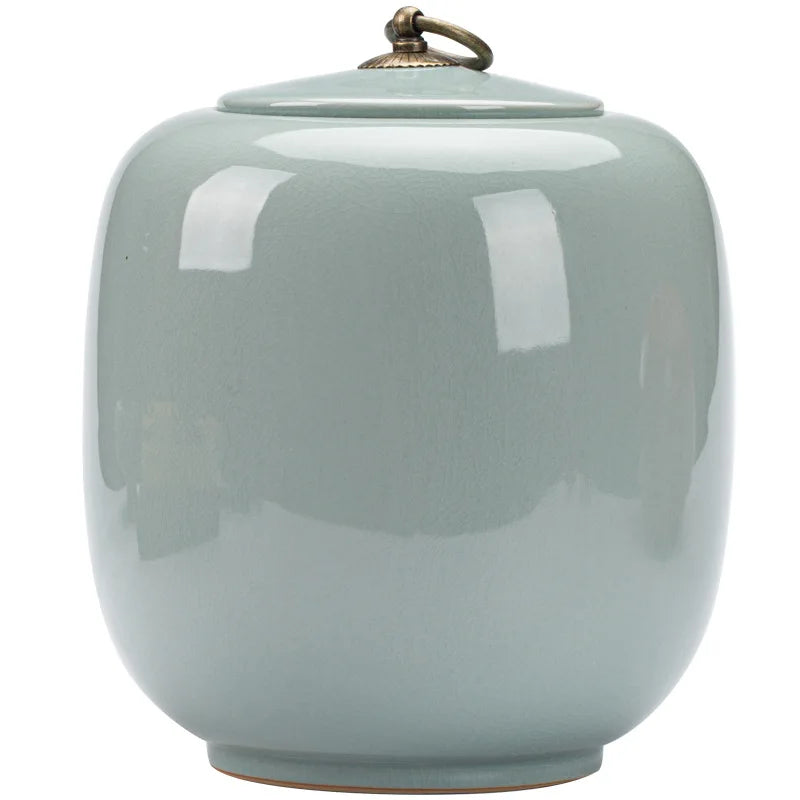 Large Ceramic Pet Urn for Dog Ashes Funeral Container