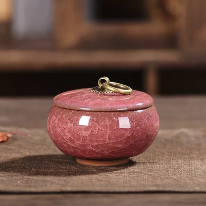 Ceramics Ash Urn Sealed Cremation Funeral Ashes Keepsake Small Animals Pet Dog Cat Memorial Suitable Home Fireplaces Burial