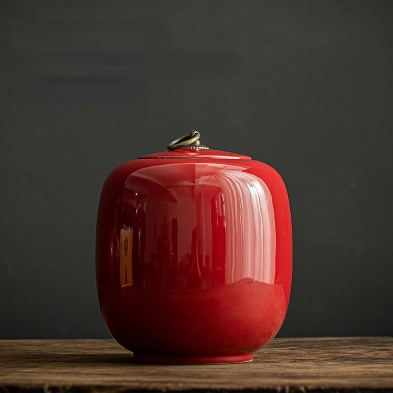 Large Ceramic Pet Urn for Dog Ashes Funeral Container