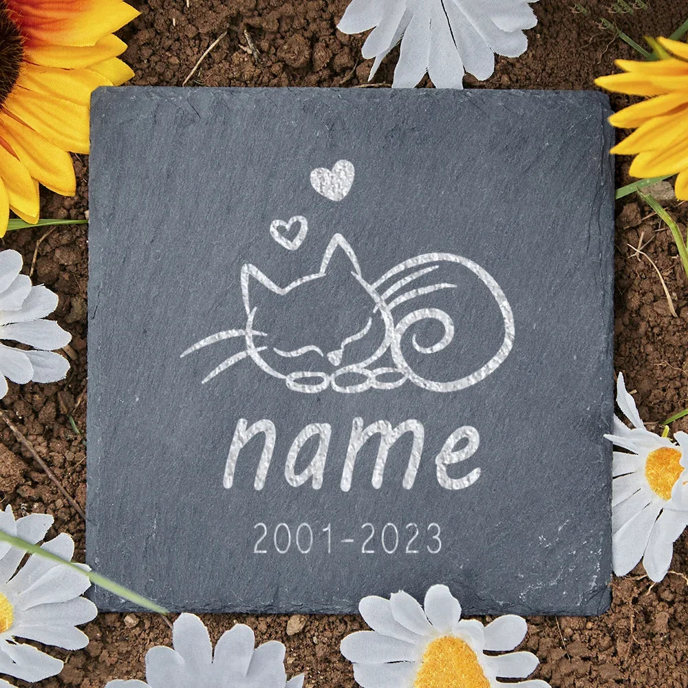 Personalised Pet Memorial Stone with Custom Dog Name