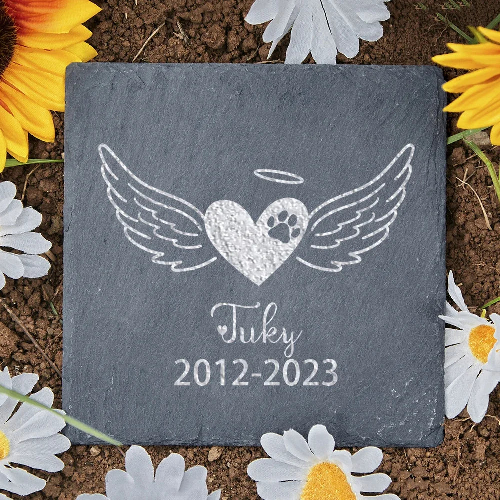 Personalised Pet Memorial Stone with Custom Dog Name