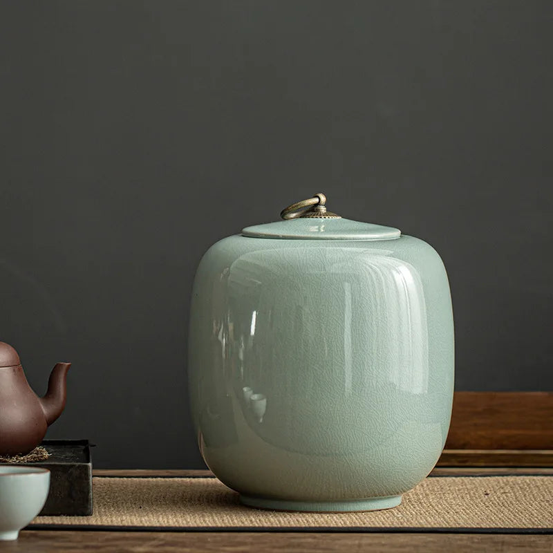 Large Ceramic Pet Urn for Dog Ashes Funeral Container