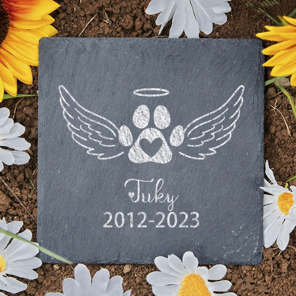 Personalised Pet Memorial Stone with Custom Dog Name