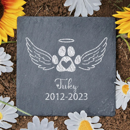 Personalised Pet Memorial Stone with Custom Dog Name