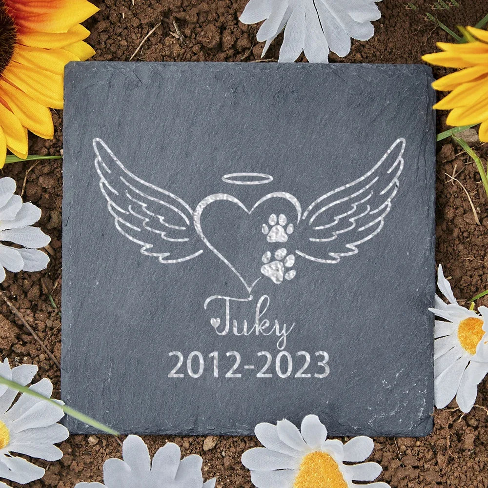 Personalised Pet Memorial Stone with Custom Dog Name