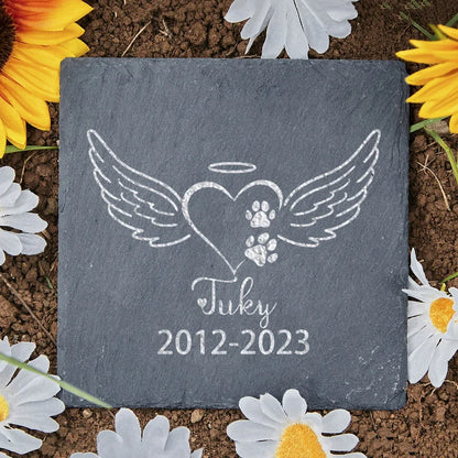Personalised Pet Memorial Stone with Custom Dog Name