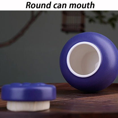 Ceramic Pet Urn with Paw Print Design