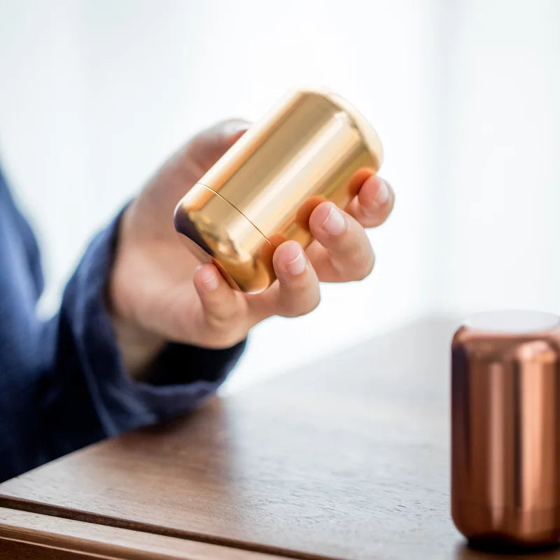 Aluminum Pet Urn for Dogs, Mini Funeral Urn for Ashes, Sealed Storage Box, 3.5x7.5cm