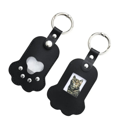 Japanese Style Paw Shaped Pet Memorial Keychain