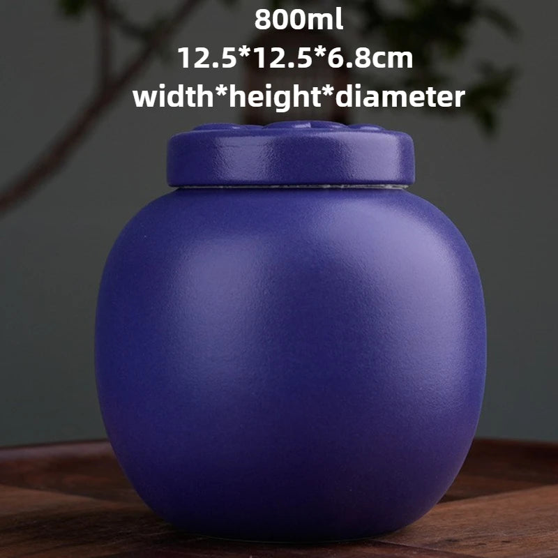 Ceramic Pet Urn with Paw Print Design