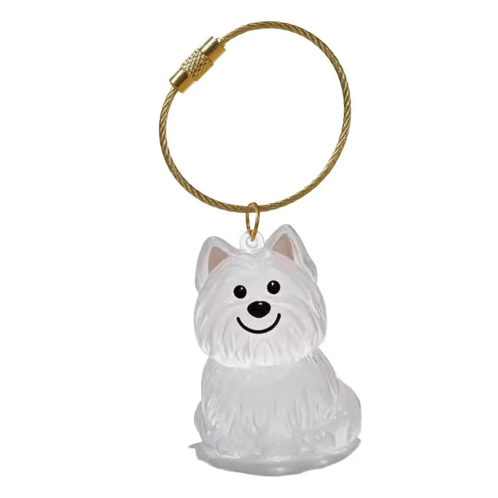 Dog Hair Memorial Keepsake Pendant Transparent Keychain