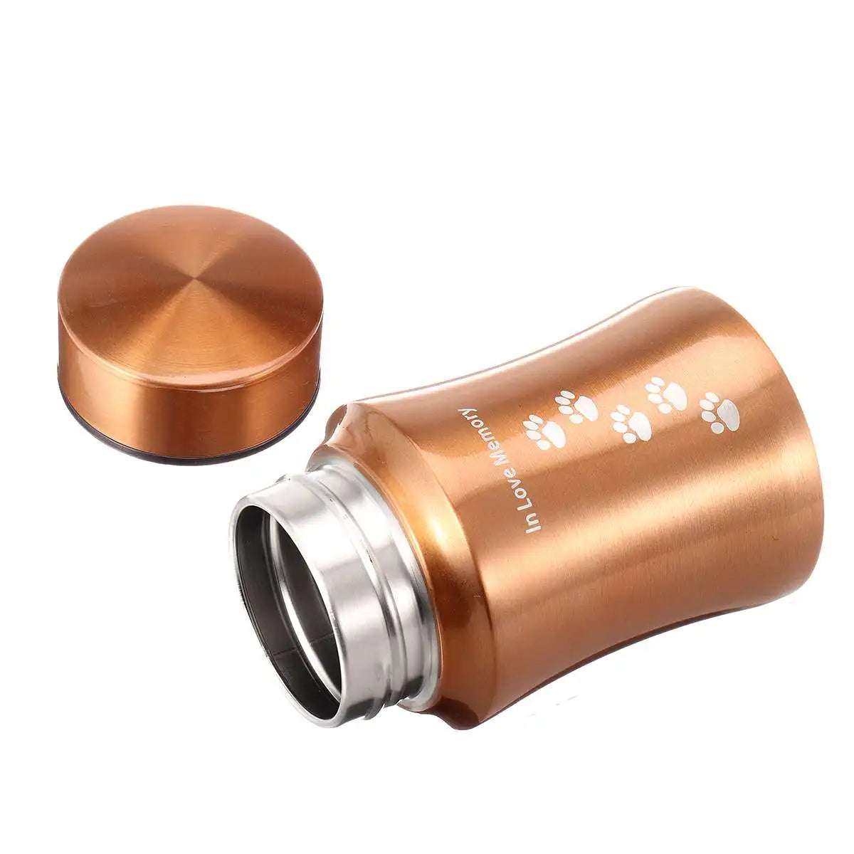 Stainless Steel Pet Urn Cremation Ashes Keepsake for Dogs, Cats, and Small Animals