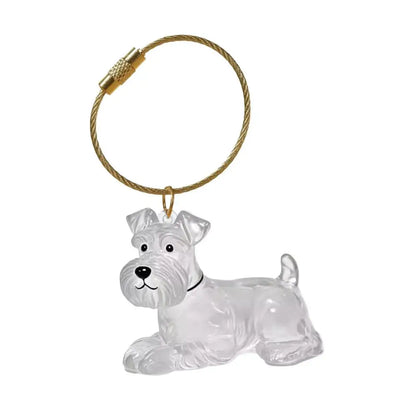 Dog Hair Memorial Keepsake Pendant Transparent Keychain