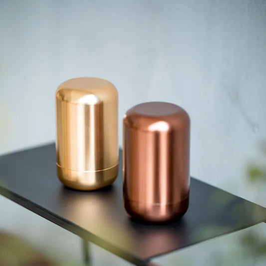 Aluminum Pet Urn for Dogs, Mini Funeral Urn for Ashes, Sealed Storage Box, 3.5x7.5cm