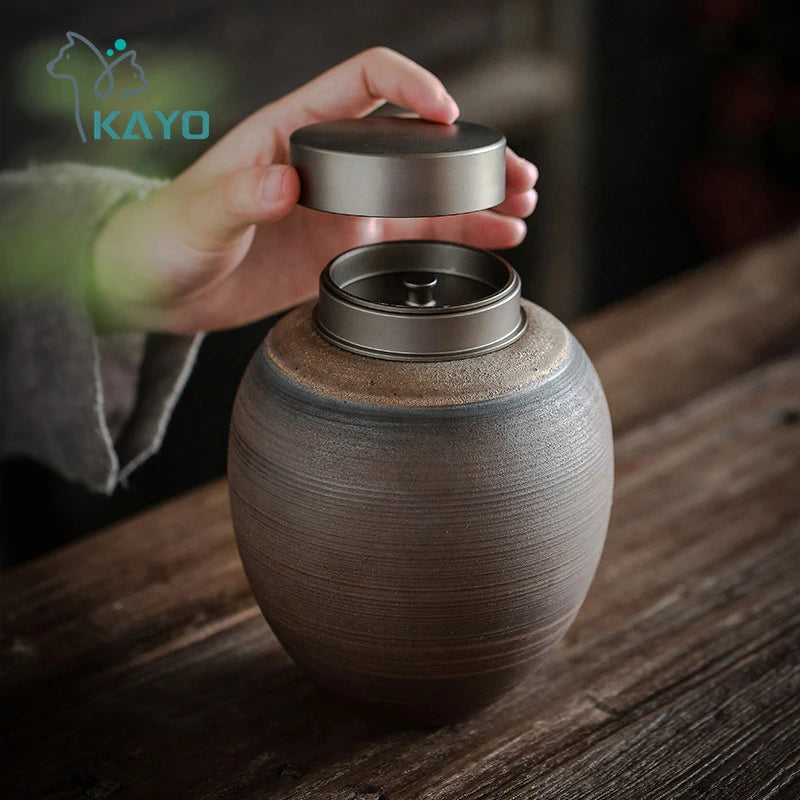 Japanese Wabi-Sabi Style Pet Urn