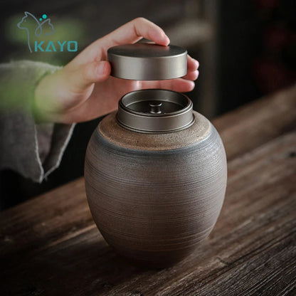 Funeral Cremation Urns For Dogs Cats Pet Japanese Wabisabi Style In Loving Memory Large Urn For Ashes Human Customizable Text