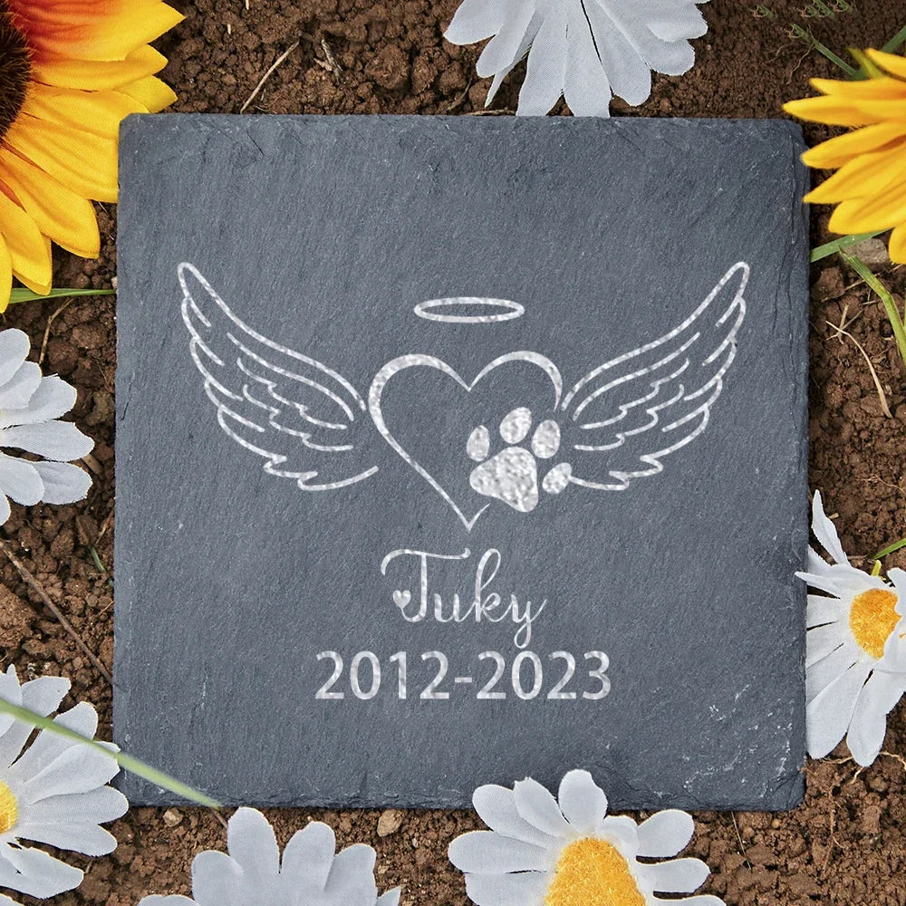 Personalised Pet Memorial Stone with Custom Dog Name