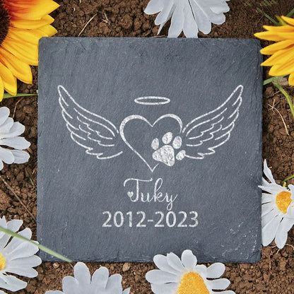 Personalised Pet Memorial Stone with Custom Dog Name