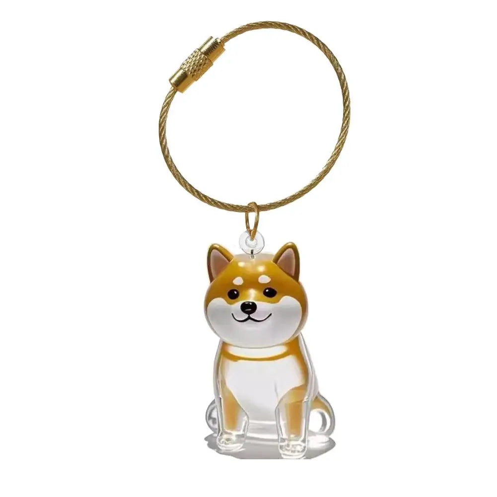 Dog Hair Memorial Keepsake Pendant Transparent Keychain
