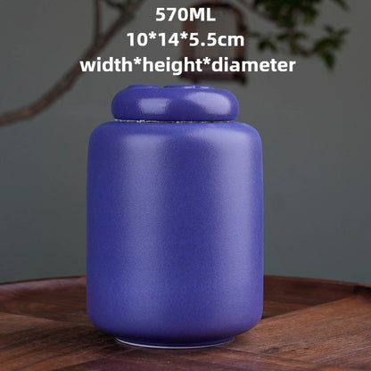 Ceramic Pet Urn with Paw Print Design