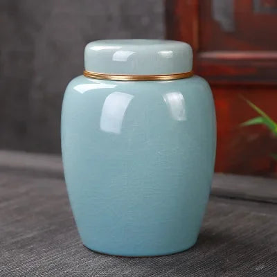 Ceramic Pet Urn Cremation Ashes Container for Small Dogs and Animals