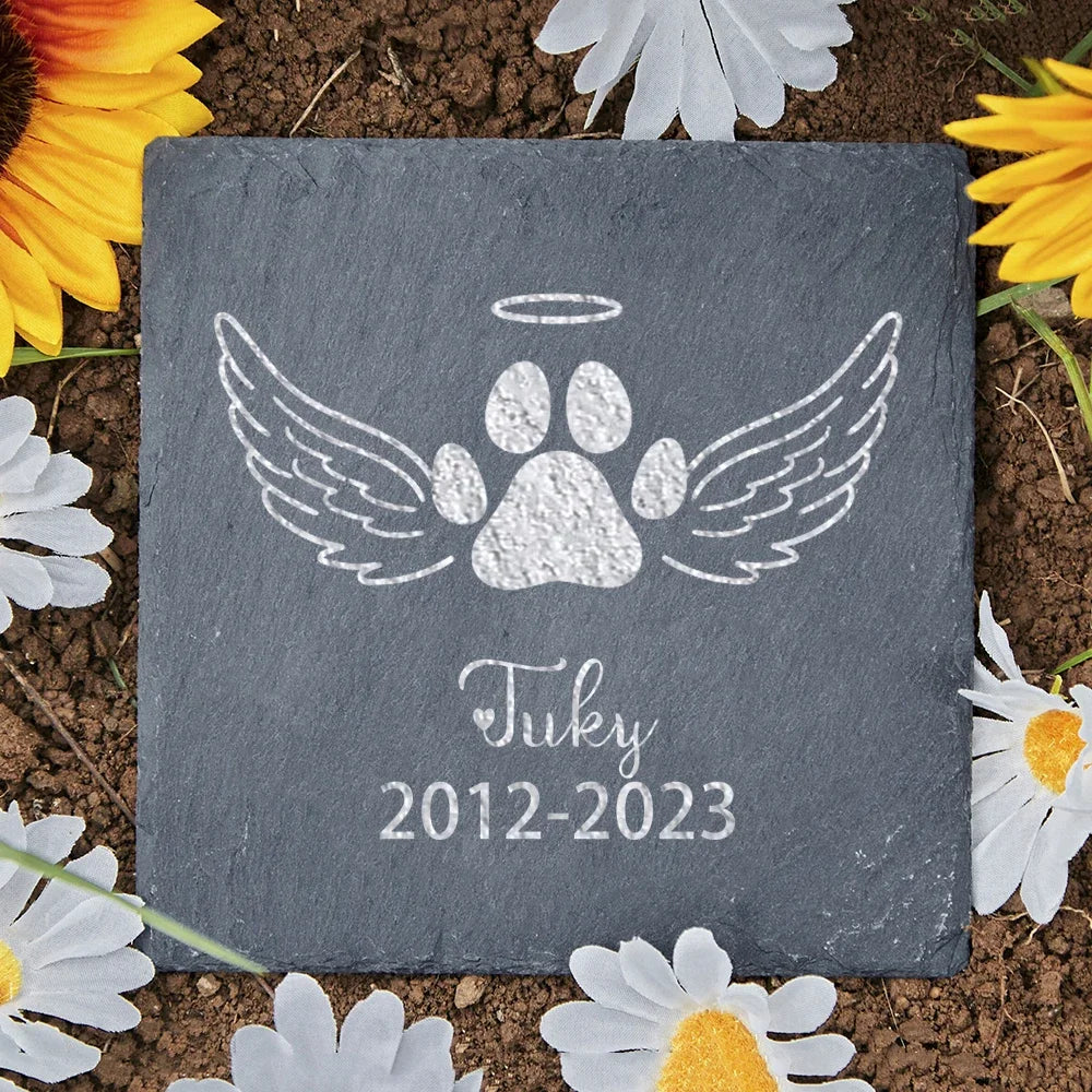 Personalised Pet Memorial Stone with Custom Dog Name