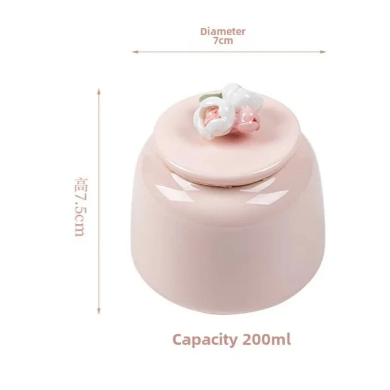 Ceramic Pet Urn Moisture-Proof Memorial for Cat and Dog Ashes