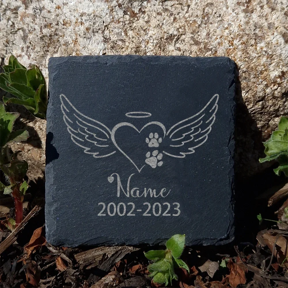 Personalised Pet Memorial Stone with Custom Dog Name