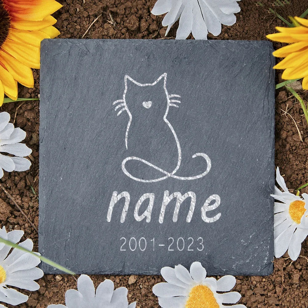 Personalised Pet Memorial Stone with Custom Dog Name